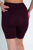 Burgundy Biker Shorts