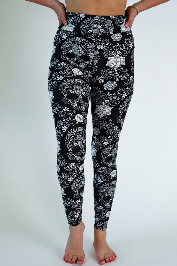 Skull Print Leggings