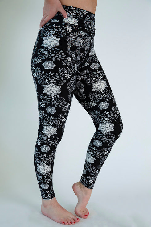 Skull Print Leggings