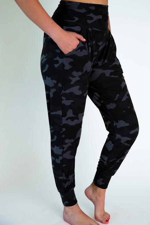 Dark Camo Harem Pants