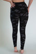 Dark Camo Print Pocket Leggings