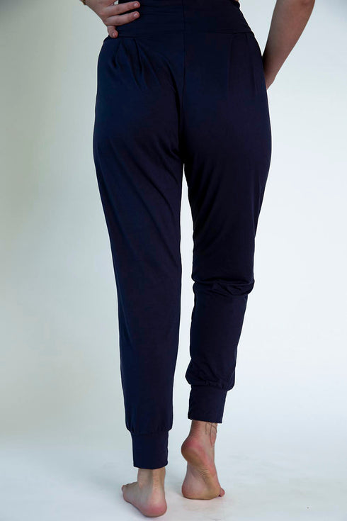 Navy Solid Harem Pants
