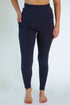 Navy Solid Pocket Leggings