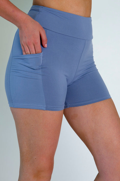 Periwinkle Yoga Shorts