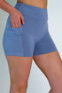 Periwinkle Yoga Shorts