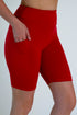 Red Biker Shorts