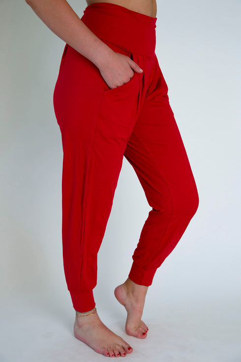 Red Harem Pants