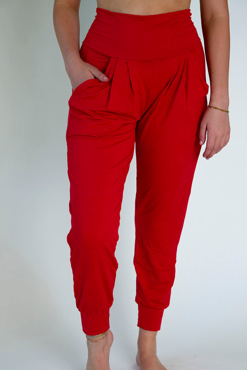 Red Harem Pants