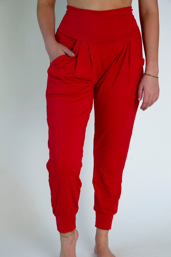 Red Harem Pants