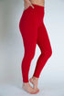 Red Solid Leggings