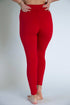 Red Solid Leggings