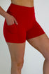 Red Yoga Shorts