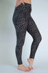 Gray and Black Leopard Print Leggings