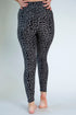 Gray and Black Leopard Print Leggings